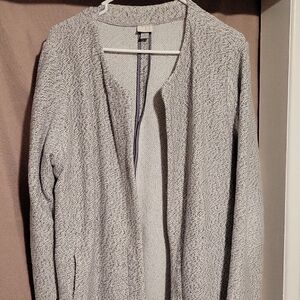 a new day Light Gray Open-Front Women's Sweater
